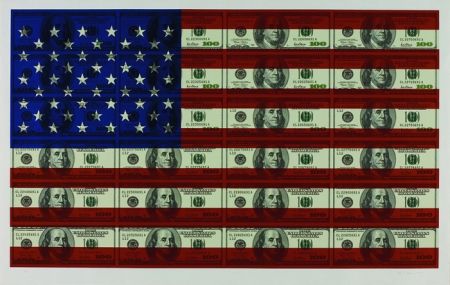 Siebdruck Gagnon - $100 U.S. Flag