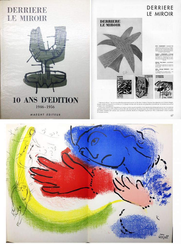 Illustriertes Buch Chagall - 10 ANS D'ÉDITION.DLM 92-93. CHAGALL. 1955