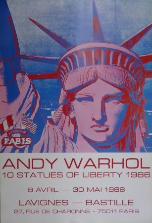 Plakat Warhol - 10 Statues of Liberty