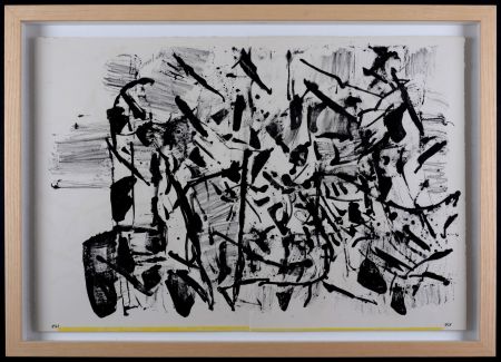 Lithographie Riopelle - 1 Cent Life, 1964 - Hand-signed & framed