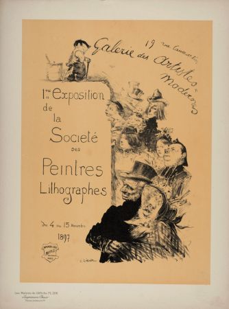 Lithographie Léandre - 1ère Exposition de la Société des Peintres Lithographies, 1900
