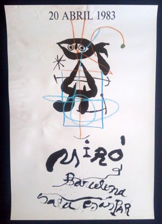 Plakat Miró - 20 Abril 1983 Sala Gaspar