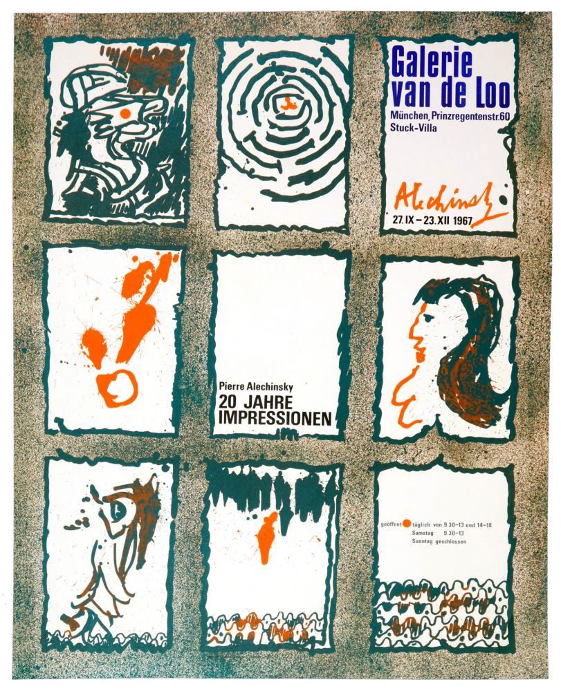 Plakat Alechinsky - 20 Jare Impressionen 1967