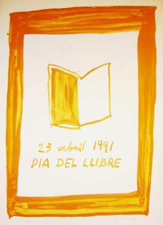 Lithographie Hernandez Pijuan -  23 avril 1991 Dia del llibre