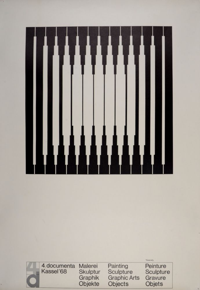 Lithographie Vasarely - 4 documenta, Kassel, Germany, 1968