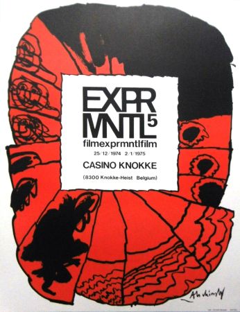 Lithographie Alechinsky - '' 5e Festival du Film Expérimental de Knokke ''