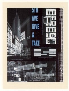 Lithographie Acconci - 5th Ave Give & Take