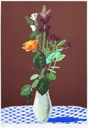 Keine Technische Hockney - 7th March 2021, More Flowers on a Table