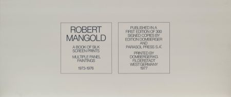 Siebdruck Mangold - A book of silkscreen prints