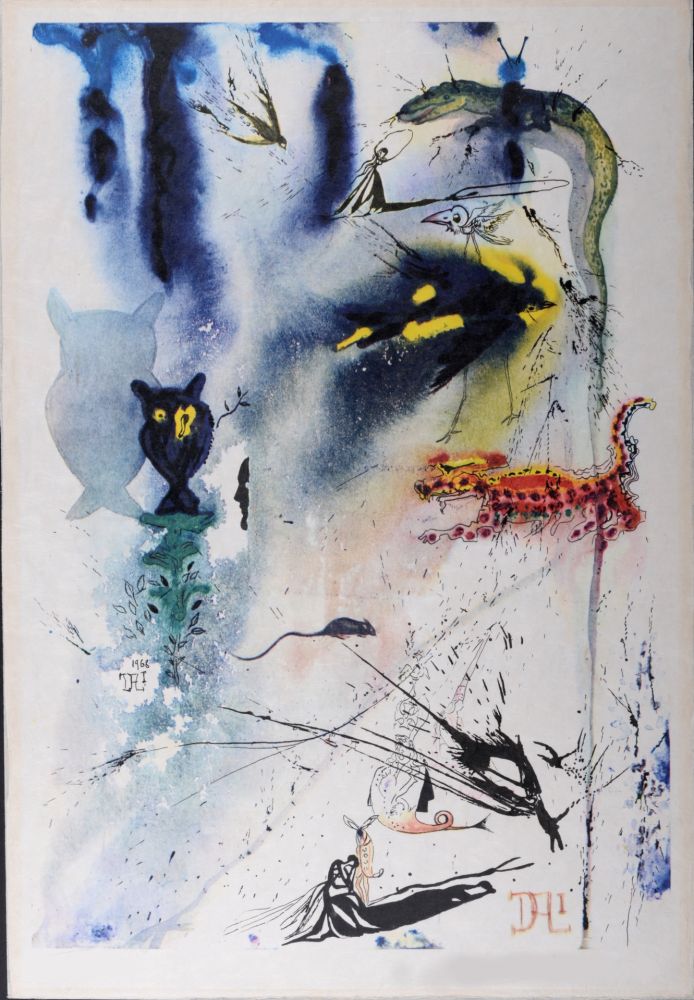 Heliogravüre Dali - A Caucus Race and a Long Tale, 1969