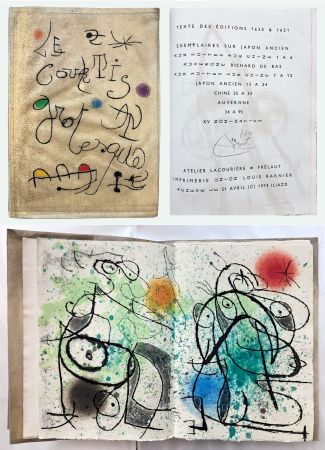 Illustriertes Buch Miró - A. de Monluc, ILIAZD et MIRÓ : LE COURTISAN GROTESQUE, avec 15 gravures originales (1974)