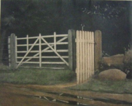 Mezzotinto Ilsted - A gate in the wood