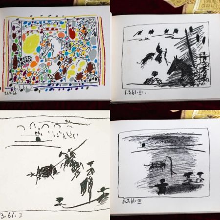 Lithographie Picasso - A Los Toros avec Picasso-Prestime litographs 