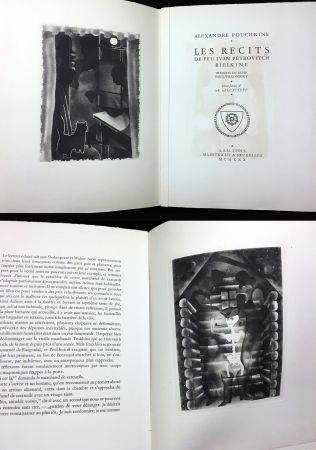 Illustriertes Buch Alexeïeff - A. Pouchkine : Les Récits de feu Ivan Pétrovitch Bielkine (1930)