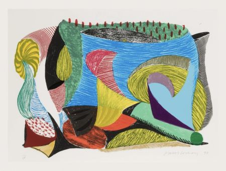 Siebdruck Hockney - Above and Beyond