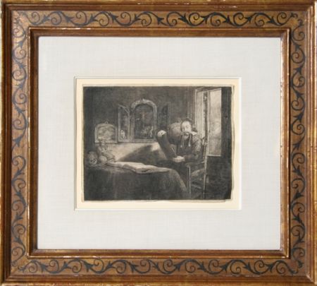 Stich Rembrandt - Abraham Francen, apothecary