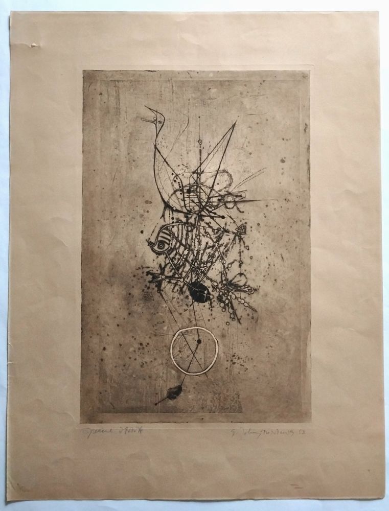 Radierung Friedlaender - Abstract composition
