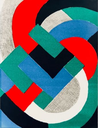 Lithographie Delaunay - Abstract Composition