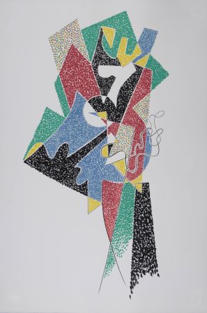 Lithographie Severini - Abstract Composition