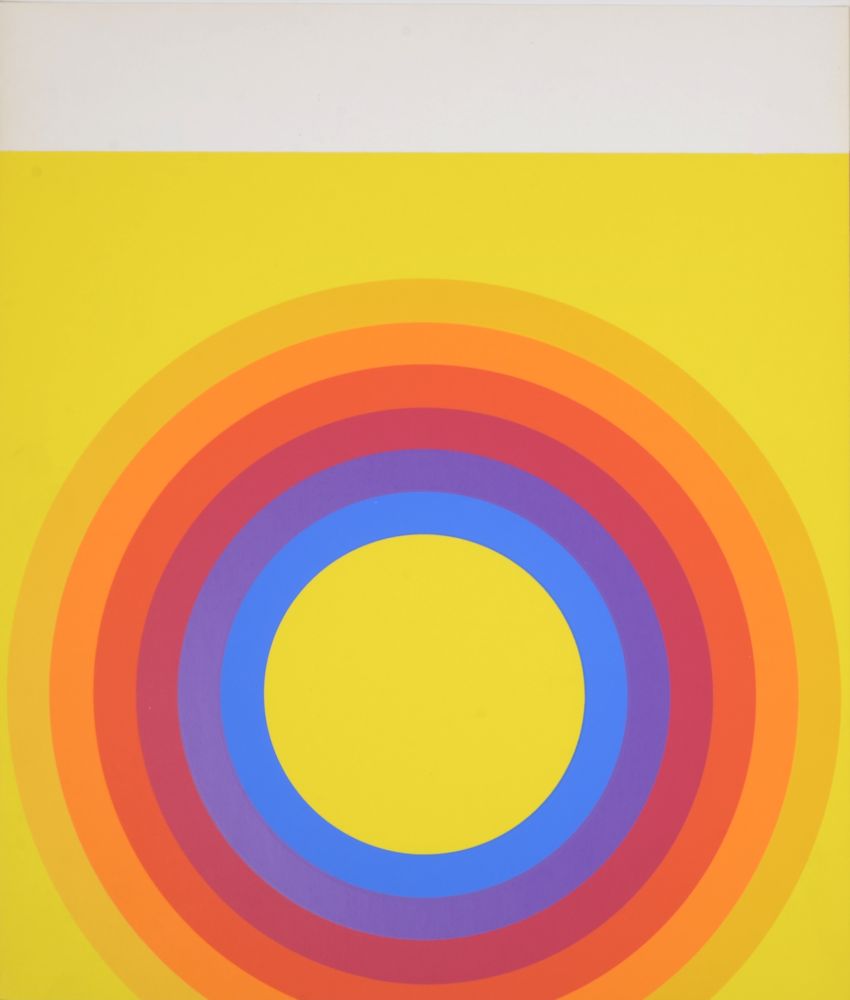 Siebdruck Bayer - Abstract composition, 1971