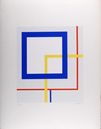 Siebdruck Reggiani - Abstract Composition, 1974 - Hand-signed!