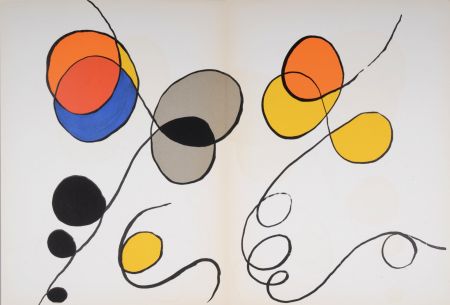Lithographie Calder - Abstract composition (B), 1968