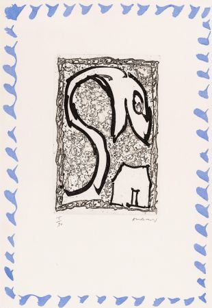 Radierung Alechinsky - Abécédaire 'Monument tobacco' 03
