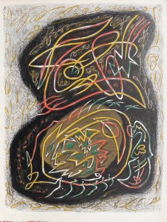 Lithographie Masson - Acanthe