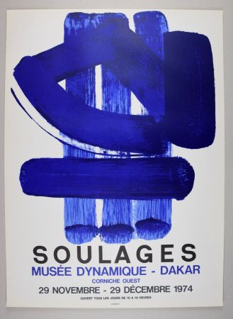 Lithographie Soulages - AFFICHE DAKAR