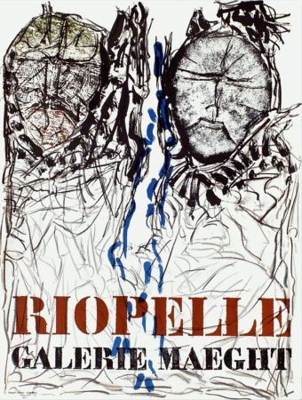 Plakat Riopelle - AFFICHE EN LITHOGRAPHIE pour l'exposition à la Galerie Maeght en 1974