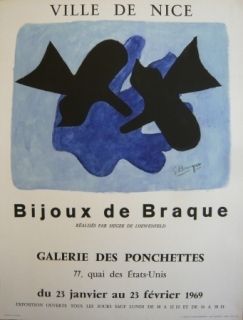 Plakat Braque - Affiche exposition Bijoux de Braque