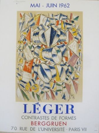 Plakat Leger - Affiche exposition  contrastes de formes galerie Berggruen