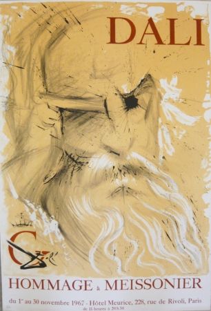 Plakat Dali - Affiche exposition Hommage à Meissonier