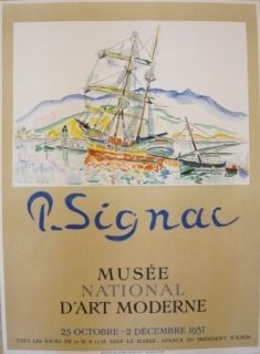 Plakat Signac - Affiche exposition Musée d'art moderne