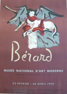 Lithographie Berard - Affiche exposition Musée d'art moderne Mourlot