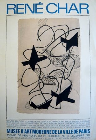 Plakat Braque - Affiche exposition René Char