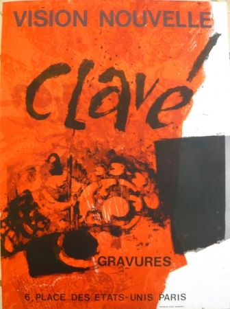 Plakat Clavé - Affiche exposition Vision nouvelle
