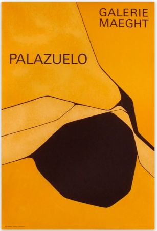 Plakat Palazuelo - Affiche lithographique originale de la Galerie Maeght 1963.