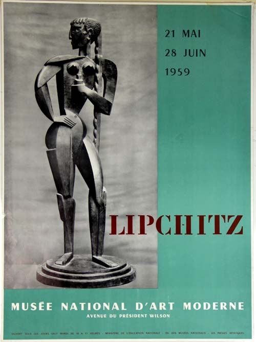 Lithographie Lipchitz -   Affiche Musee National D'Art Moderne