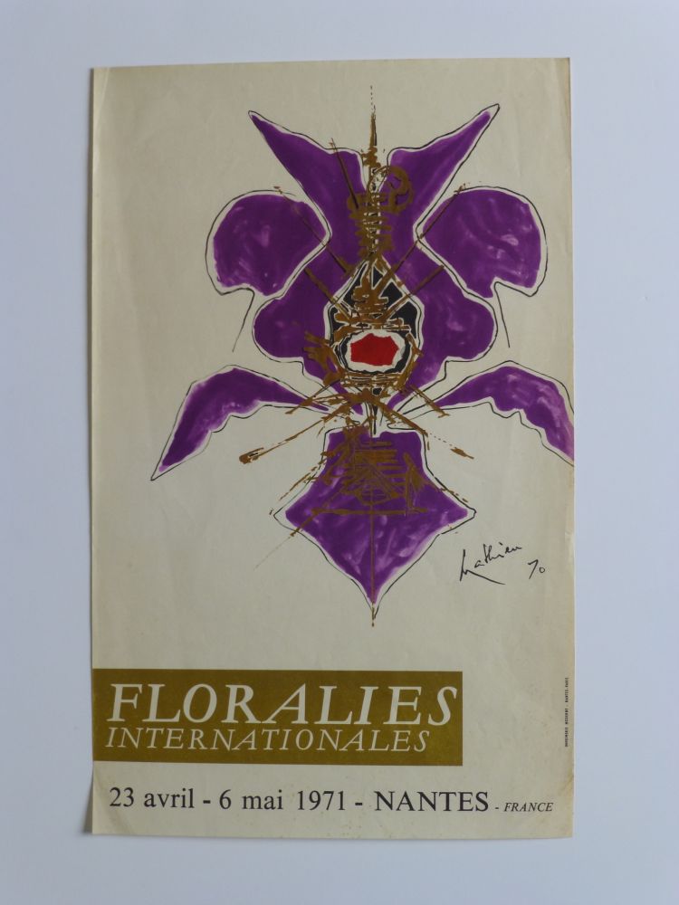 Plakat Mathieu - Affiche pour les floralies de Nantes 1971