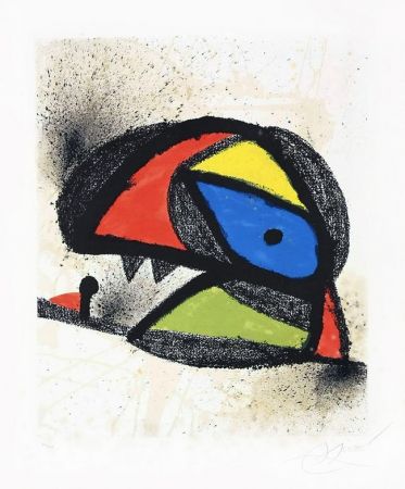 Lithographie Miró - Affiche pour l’exposition ‘Homenatge a J. Torres Clavé (Poster for the exhibition ‘Homenatge a J. Torres Clavé), 1980
