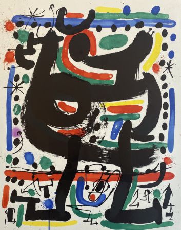 Lithographie Miró - Affiche pour Mourlot