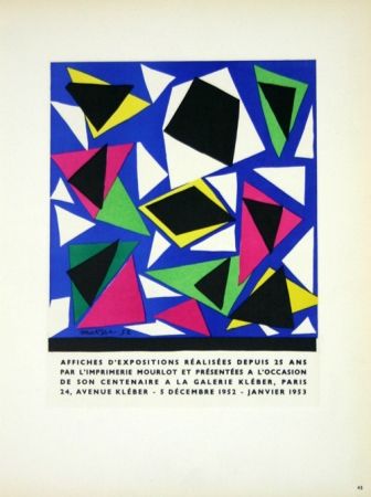 Lithographie Matisse - Affiches D'Expositions