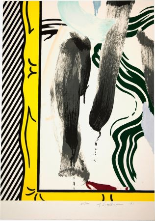 Siebdruck Lichtenstein - Against Apartheid