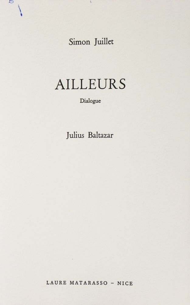 Illustriertes Buch Baltazar - Ailleurs
