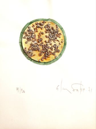 Keine Technische Unknown - Alain Satié (1944, Toulouse - 2011, Paris), Composition lettriste, 1971, Mixed media and collage on paper