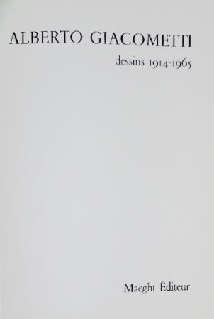 Illustriertes Buch Giacometti - Alberto Giacometti, dessins 1914-1915