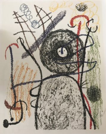 Lithographie Miró - Album 21, plate 14 - M1139