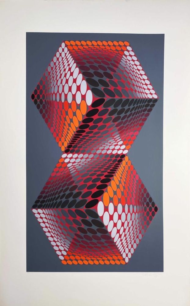 Siebdruck Vasarely - Album Meta: Seven Plates 1