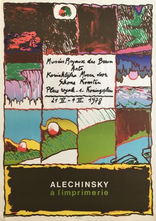Plakat Alechinsky - Alechinsky à l'imprimerie